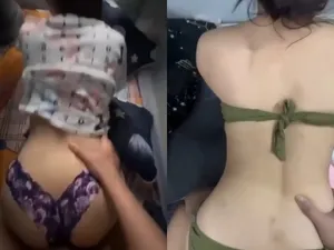 Mặc quả quần lót dâm màu tím gợi dục bạn trai